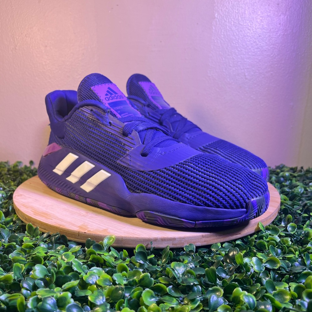🔥 ADIDAS PRO BOUNCE 2019 LOW COLLEGIATE PURPLE BASKETBALL SHOES MENS SIZE 10